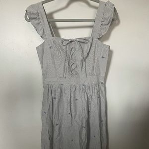 Pin Striped French Designer Dress